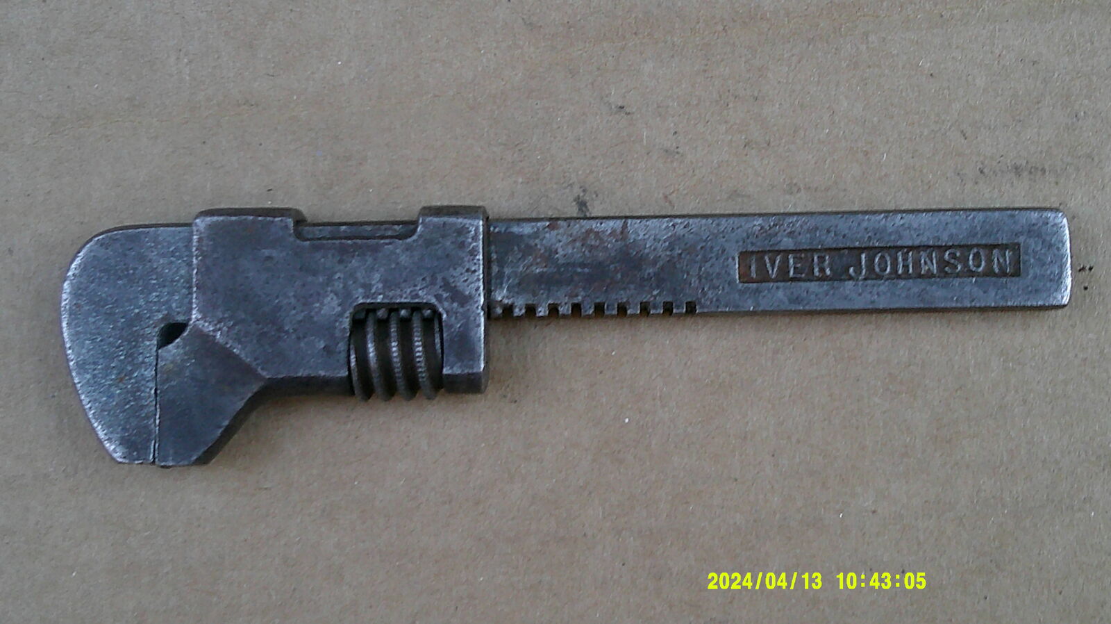 Iver Johnson Adjustable Monkey Wrench - 5 &1/2 Inch - Vintage - Works Great $15