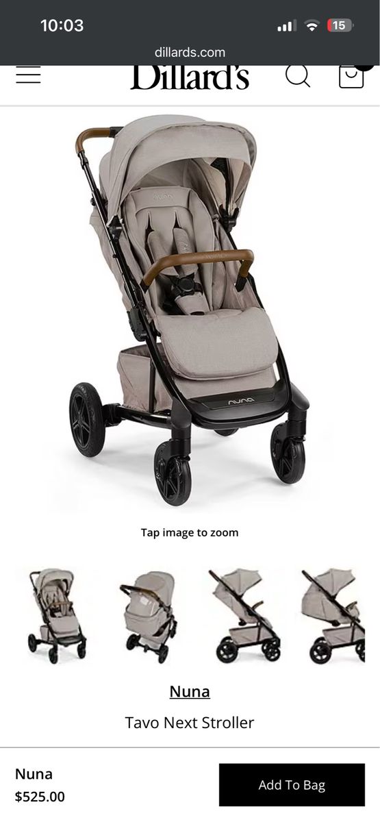 Nuna Tavo Next Stroller - Lightweight, Compact & Easy Fold Baby Stroller