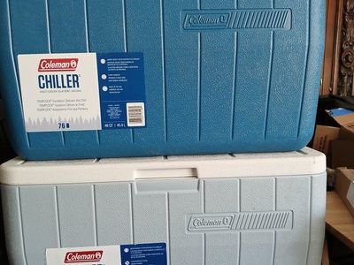 Coleman Chiller 48-Quart Ice Chest Coolers (Set of 2)