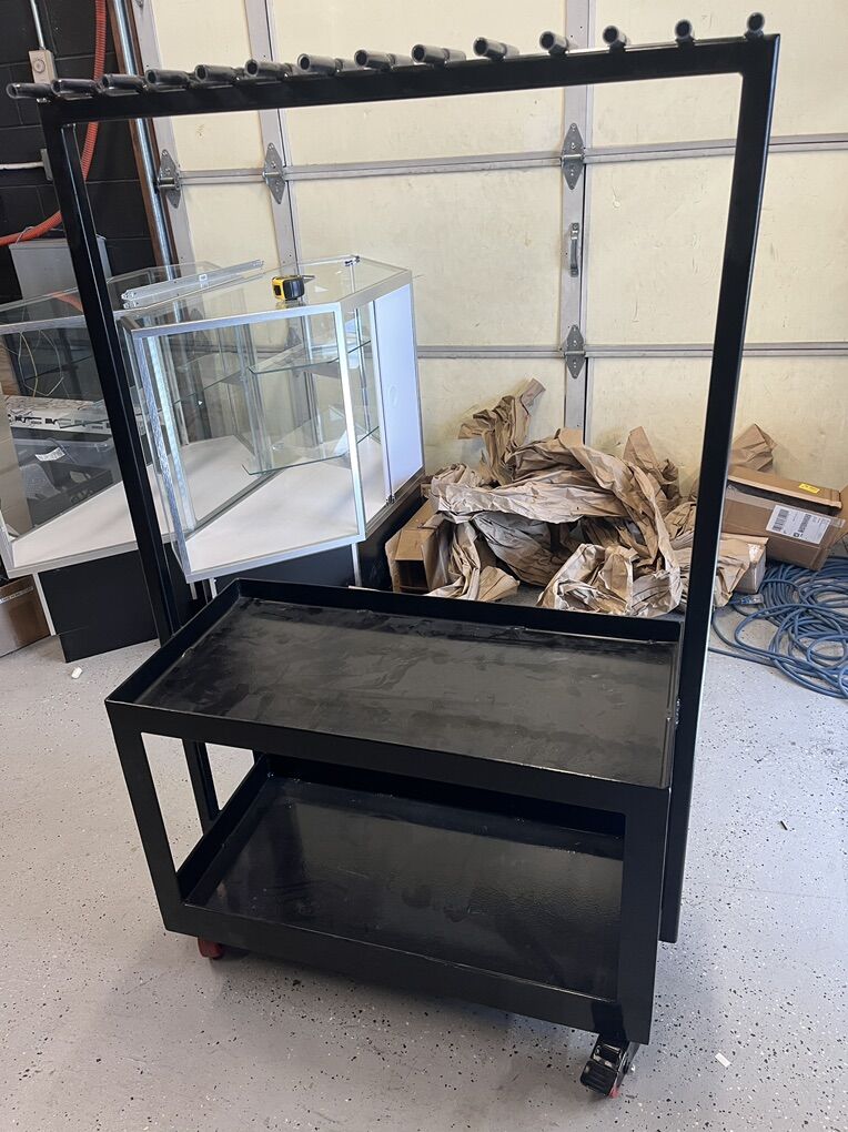 Metal Rack On Wheels