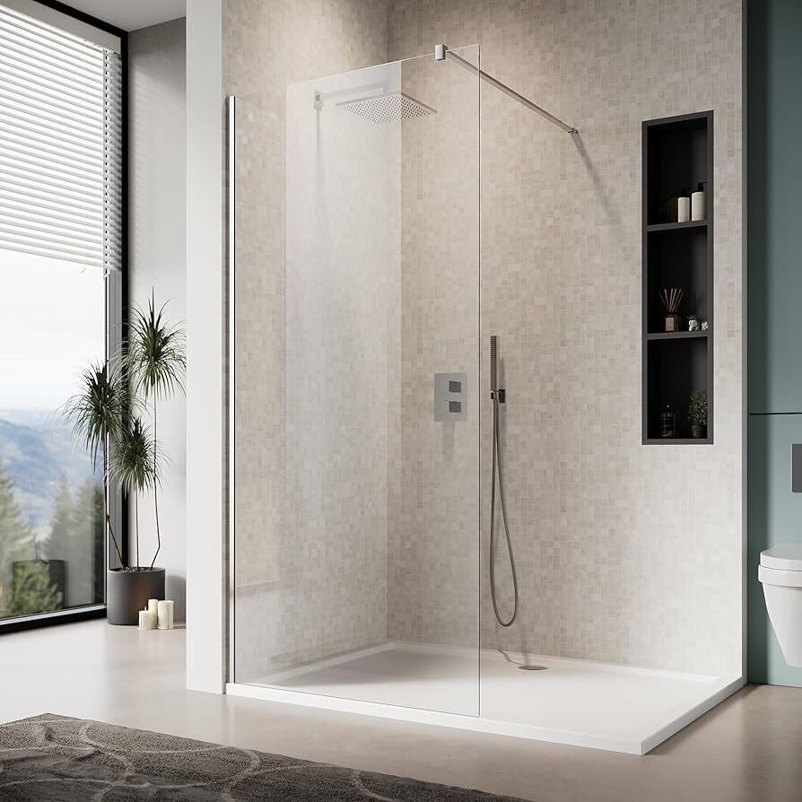 Frameless Shower Door 36 W x 78 H Single Door