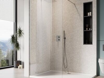 Frameless Shower Door 36 W x 78 H Single Door