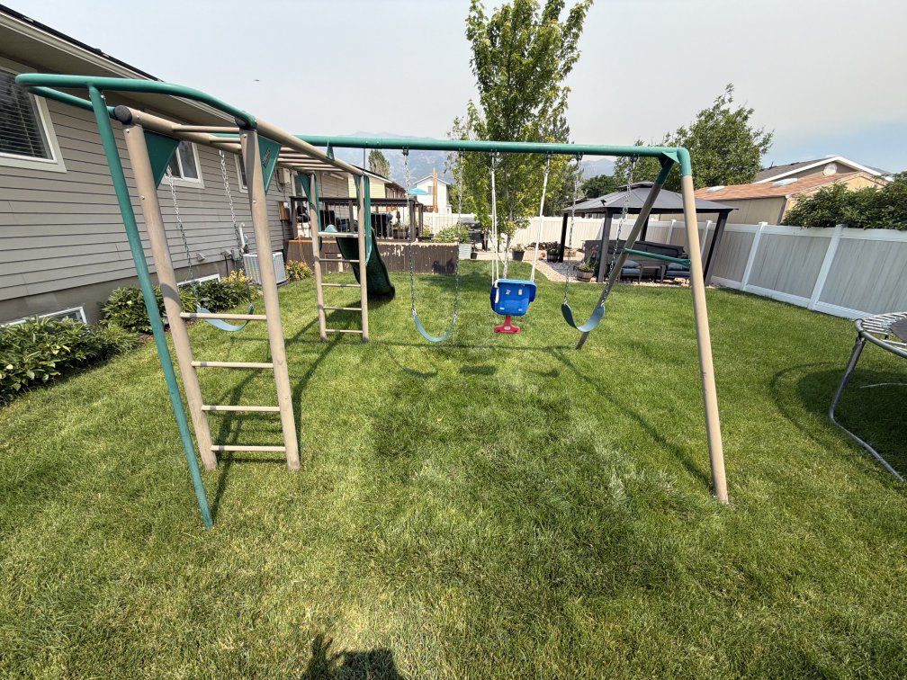 LIFETIME PRODUCTS Residential Metal Playset - Swing Set & Slide