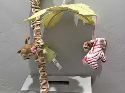 Carter's Jungle Collection Musical Baby Crib Mobile with Giraffe Design