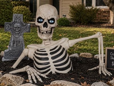 Hug yard skeleton 5’ 2”! New!