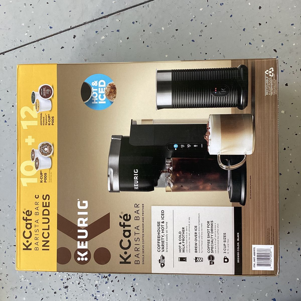 Keurig K-Cafe Barista Bar Single-Serve Coffee Maker & Frother - Hot & Iced