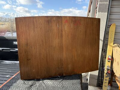 Vintage Mid Century Modern Dining Set, table w expansion leaf + 6 MCM dining chairs!! Real wood top