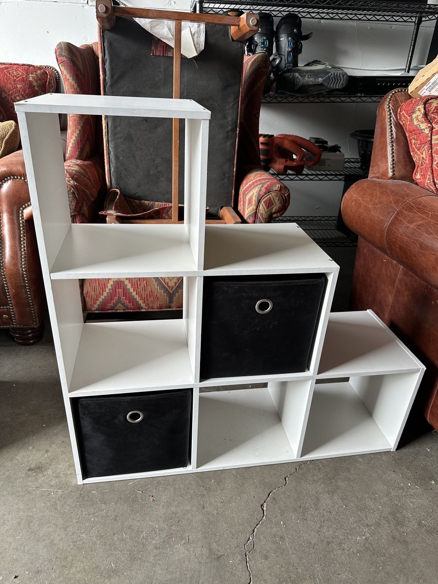 3-2-1 Corner Bookshelf Cube Storage