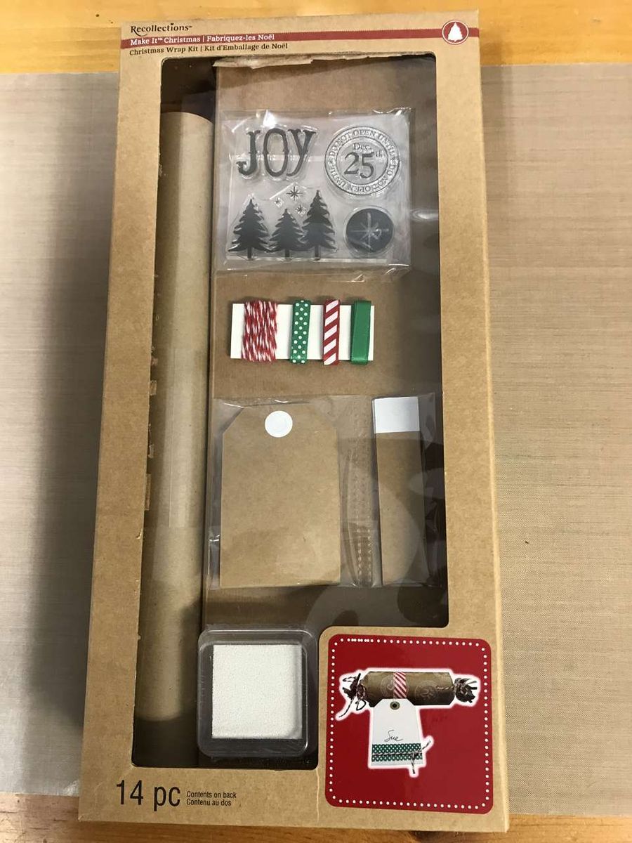 Christmas Wrap Kit, Make It Christmas by Recollections, NIP