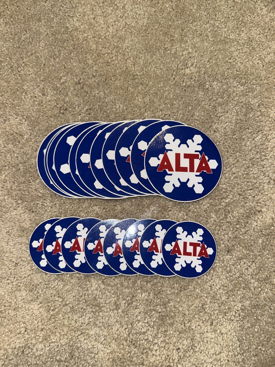 Alta Ski Area Logo Stickers 