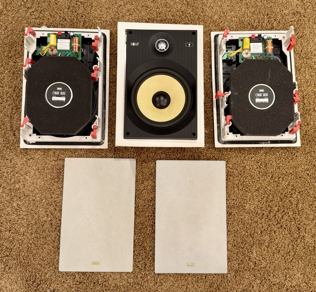 Bowers & Wilkins CWM-800 Home Theater Speakers - Set of 3