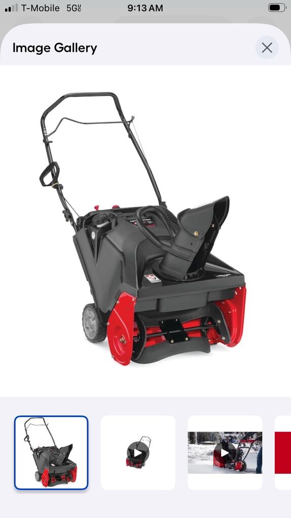New Craftsman Snow Blower