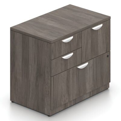 4-Drawer Mixed Storage Lateral File Cabinet w/Lock