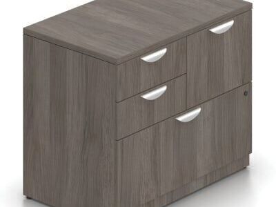 4-Drawer Mixed Storage Lateral File Cabinet w/Lock