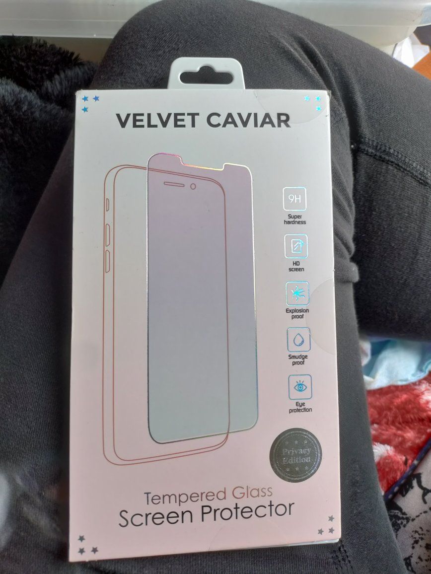 Velvet Caviar Tempered Glass Privacy Screen Protector - 9H Hardness, HD, Explosion Proof