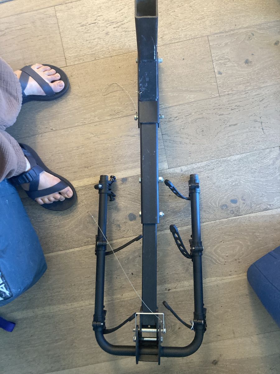 Black Hitch-Mount Bike Rack - Used, Good Condition