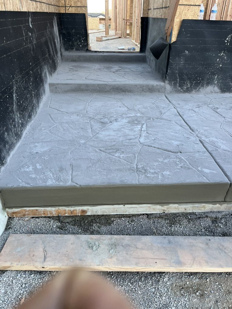 Landscaping all Sprinklers patio Rock walls