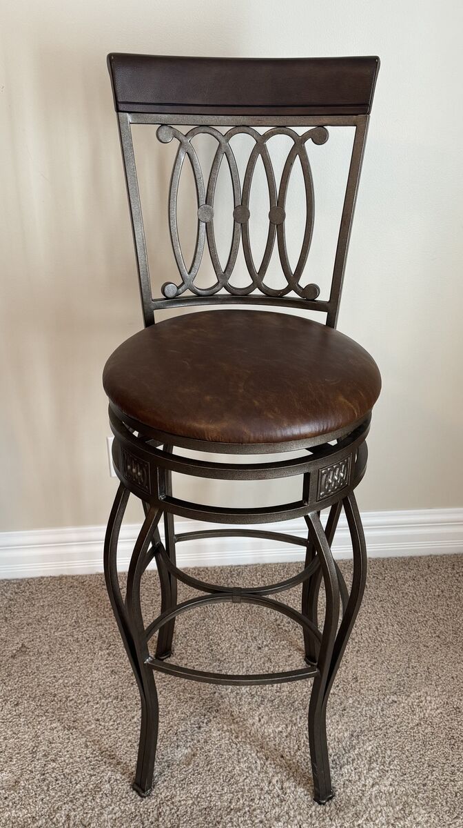 3ea Swivel Bar Stools High Back 32-33" Seat Height