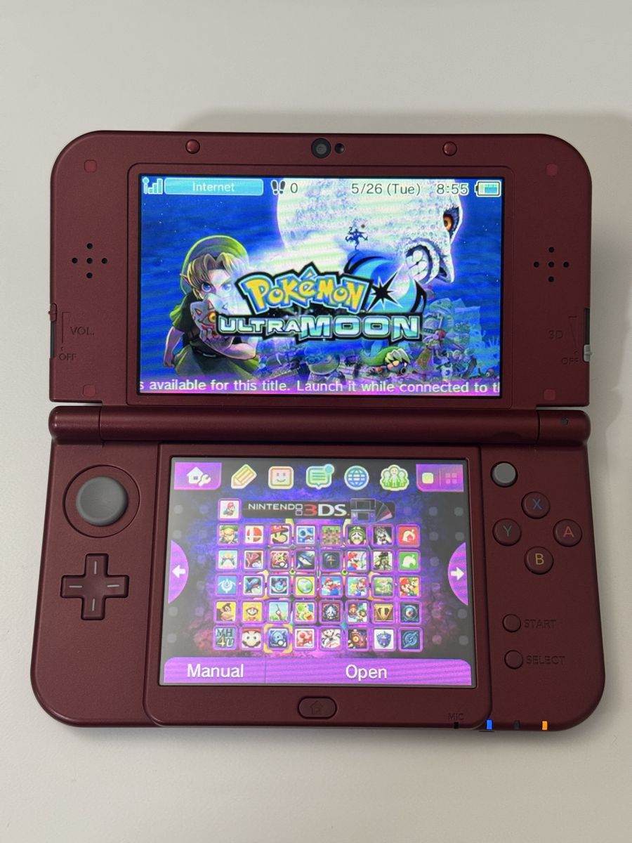 Nintendo New 2ds / 3Ds XL Modded 128gb W/ Games