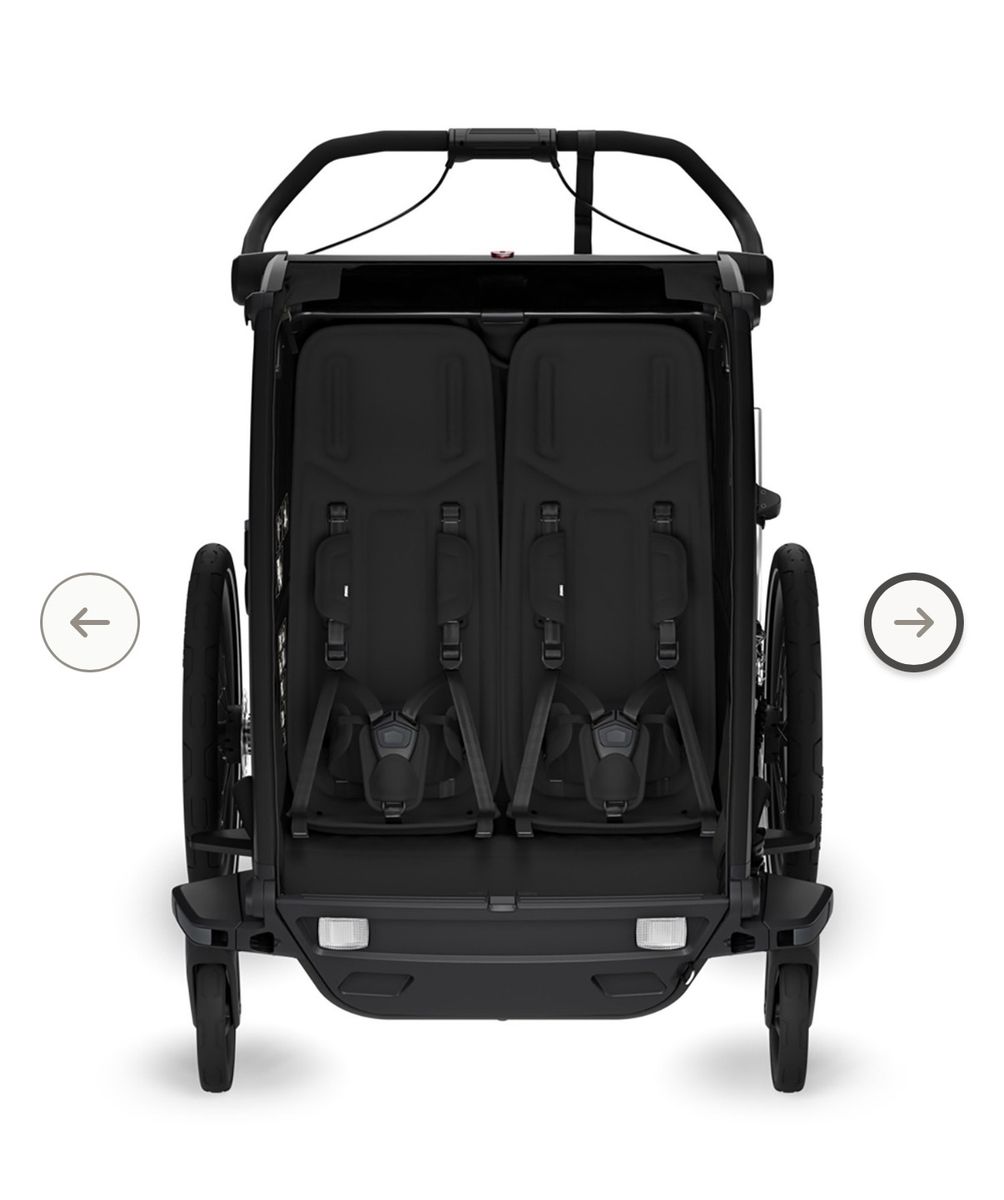 Thule Double Sport Child Carrier Stroller Black