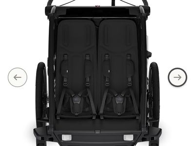 Thule Double Sport Child Carrier Stroller Black