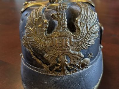 Genuine Prussian helmet.