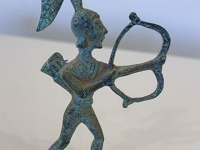 Italian Bronze depicting an Etruscan warrior
