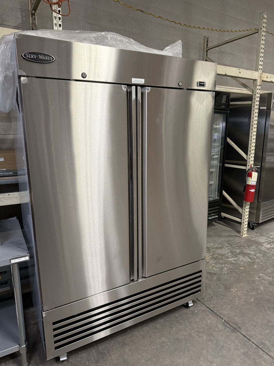 New 2 door stainless steel freezer 115 volts