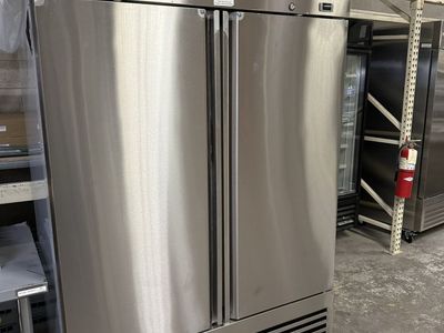 New 2 door stainless steel freezer 115 volts