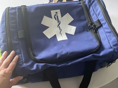 PrimaCare Blue Medical Trauma Bag First Aid Emergency Duffel