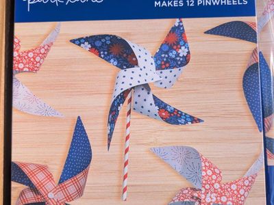 Patriotic Pinwheel Kits (Each Kit makes 12 Pinwheels)