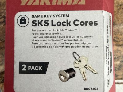 Yakima SKS Lock Cores 2-Pack (8007202) - Same Key System