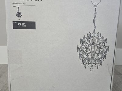 IKEA ÖRTFTA Crystal Chandelier – New in Box – Elegant Ceiling Light – FAST SALE