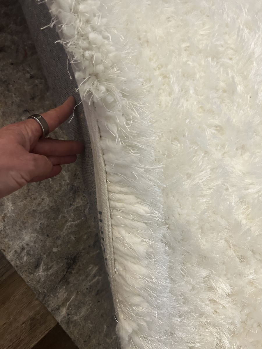 Safavieh Luxe White Hand Tufted 3" Thick Shag Statement Rug 9x12