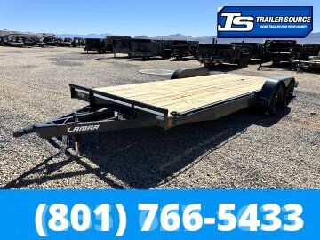 7x20 Lamar CE Flatbed Car Hauler Trailer - 7K GVWR