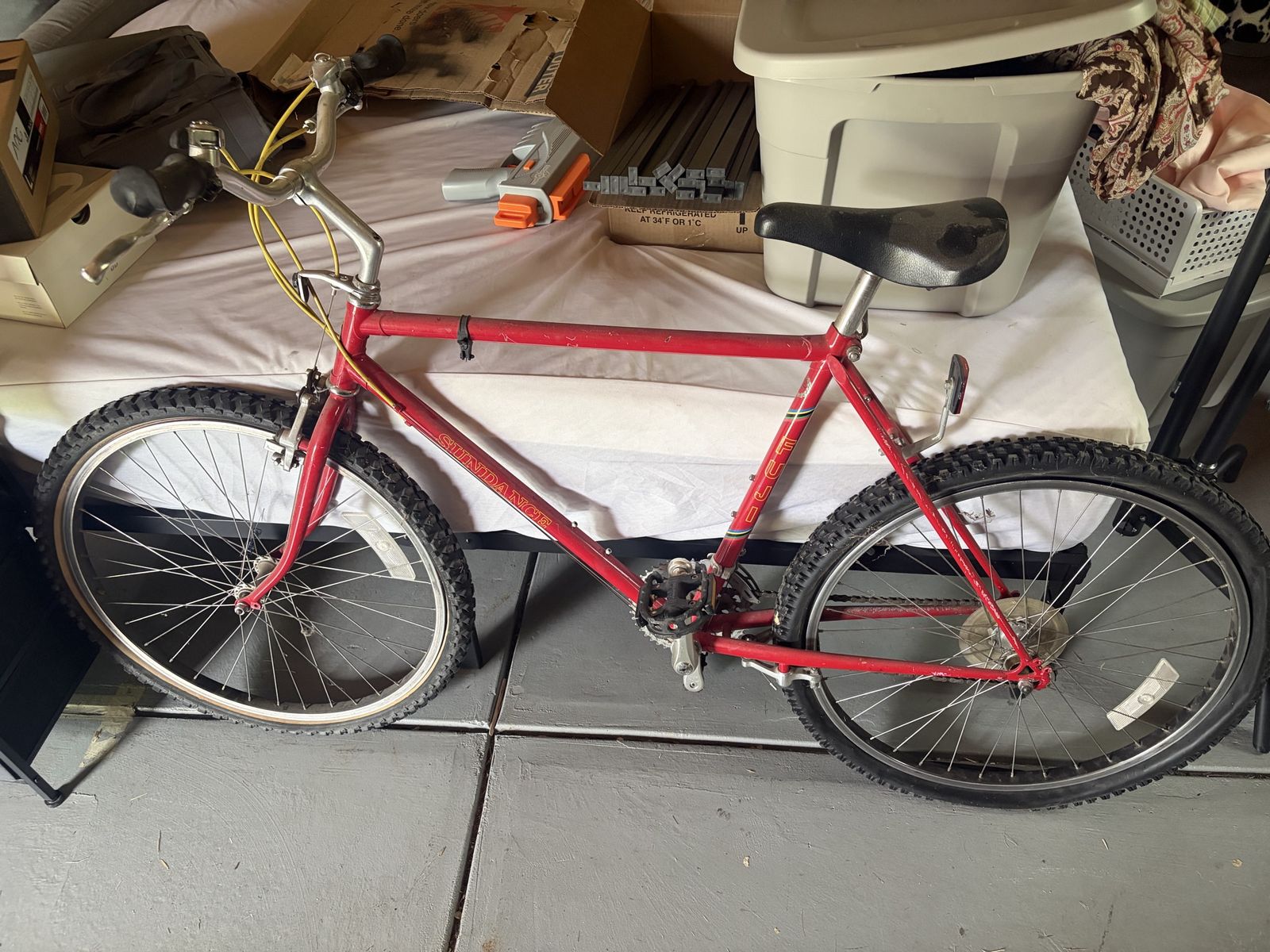 Vintage Fuji Sundance Mountain Bike Red 21 Inch Frame Hardtail
