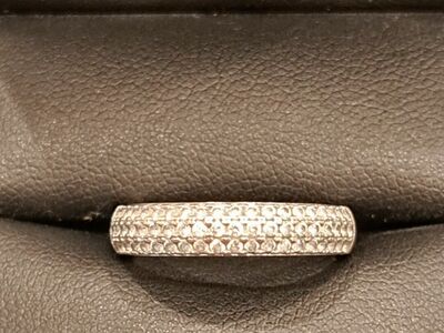 Vintage White Gold Multi-Stone Ring From Schubach Jewelers - Size 7.5/8 - Stamped CC
