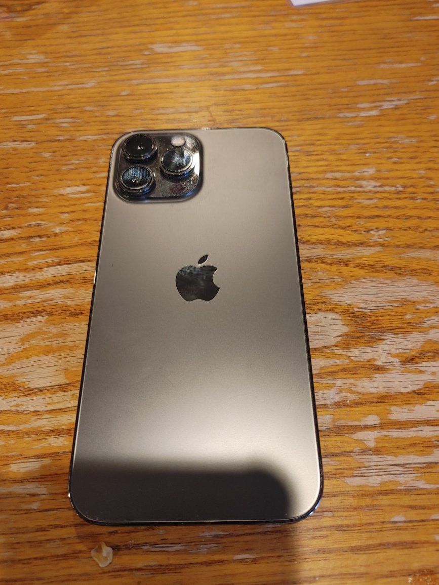 Apple iPhone 13 Pro Max Model A2484 Graphite Gray - Unlocked Smartphone with Floral Case