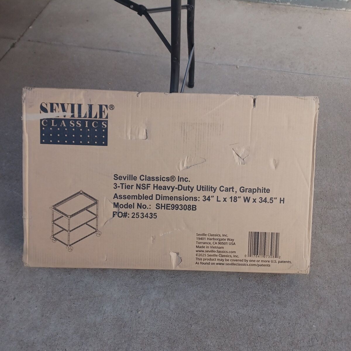 three tier utility cart