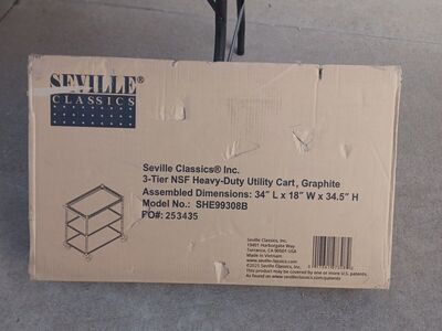 three tier utility cart