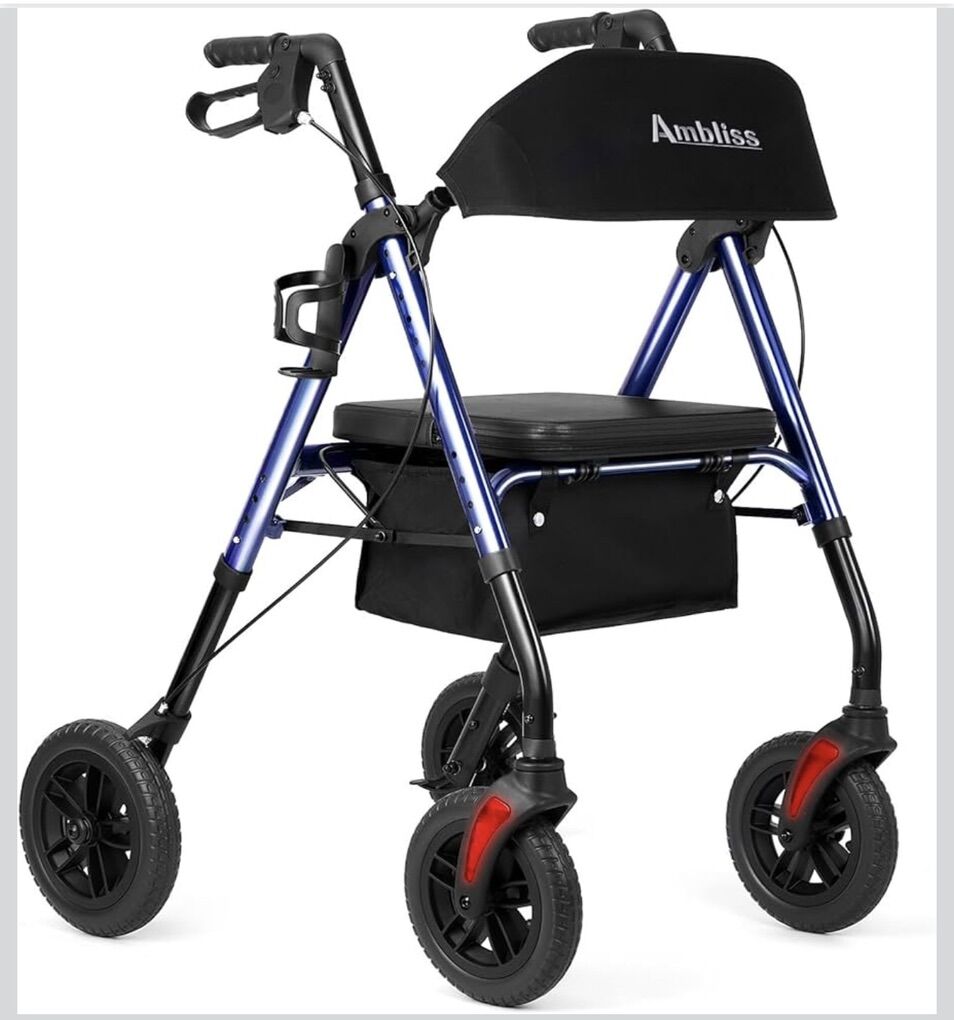 Rollator Walker/ Ambliss/ Blue/ New In Box