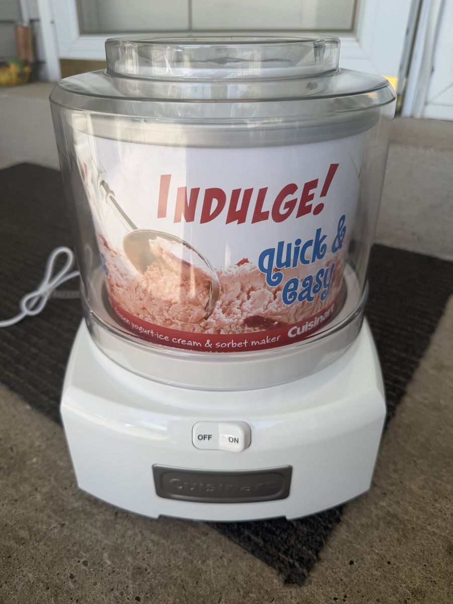 Cuisinart ICE-21 Indulge! 1.5qt Automatic Frozen Yogurt Ice Cream & Sorbet Maker White