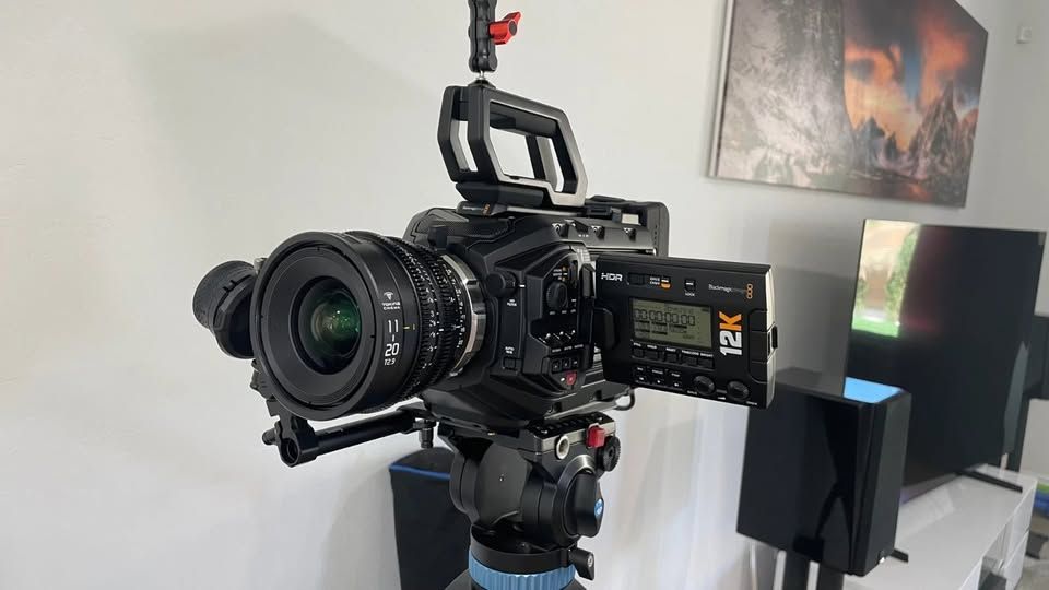 Pro Cinema Camera Package: 12K Blackmagic URSA Mini Pro 12K OLPF + Tokina Lense