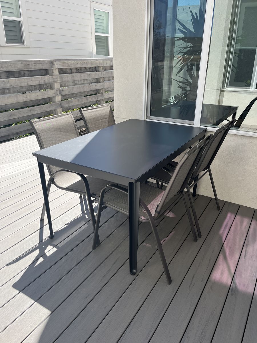 Outdoor Dining Table and 4 Chairs