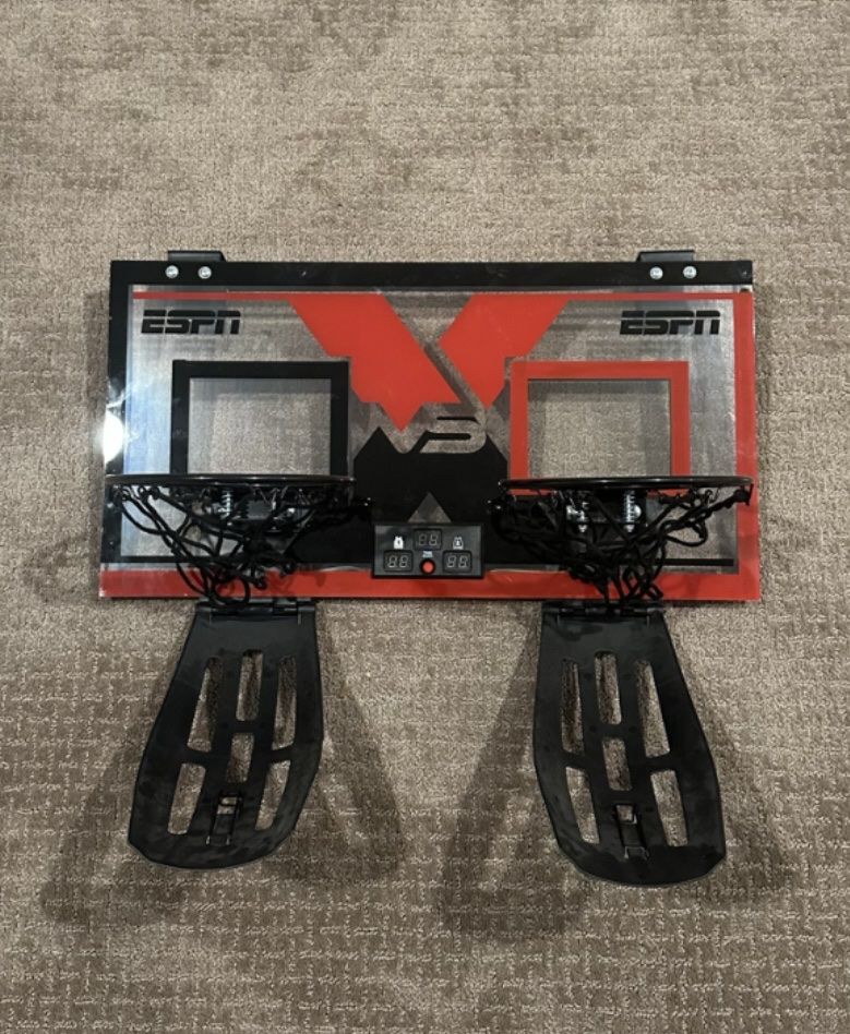 Over-the-Door Mini Basketball Hoop with Electronic Scoreboard