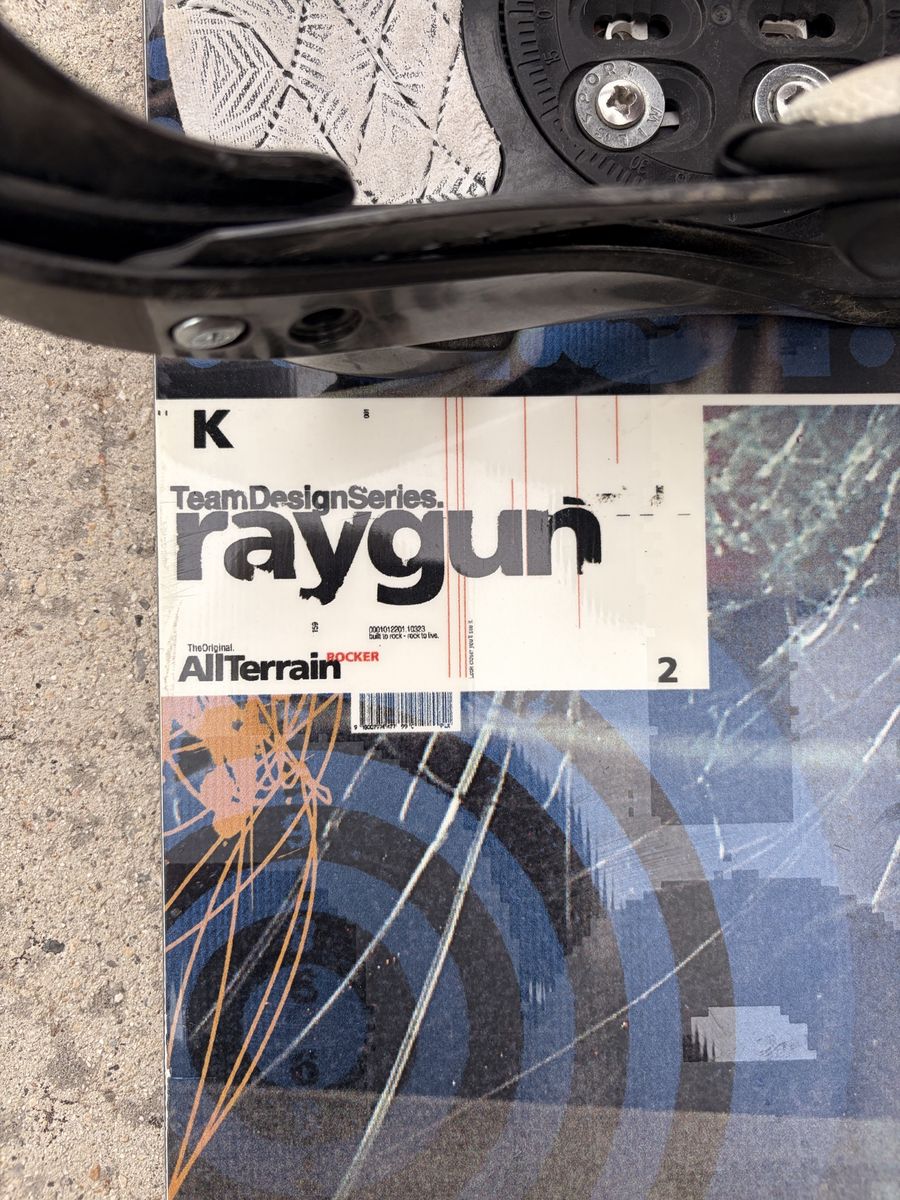 62” K2 Raygun Snowboard w/ Bindings — Ready to Ride — Great Deal