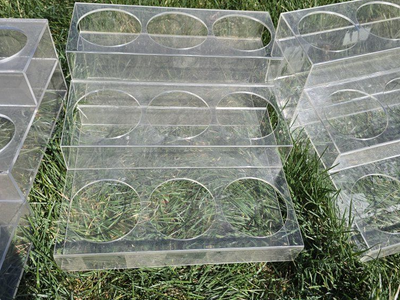 Clear Bottle Racks