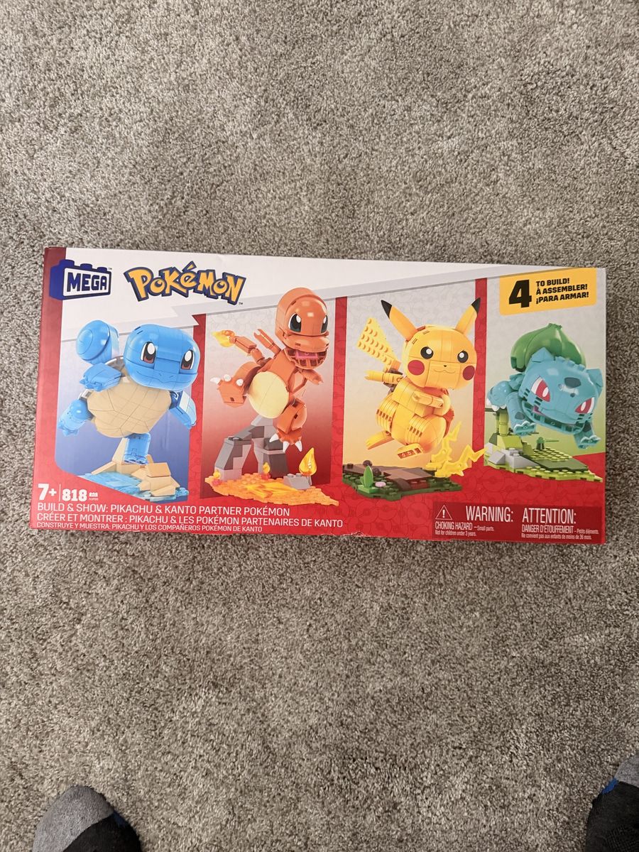 MEGA Pokémon Build & Show: Pikachu & Kanto Partner Pokémon Construction Set (818 pcs)