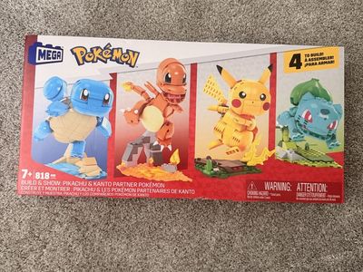 MEGA Pokémon Build & Show: Pikachu & Kanto Partner Pokémon Construction Set (818 pcs)