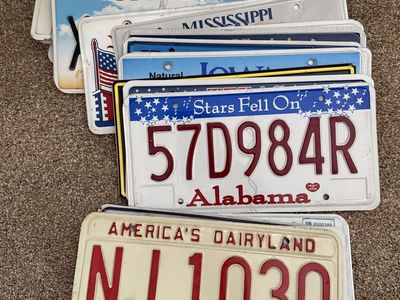 Vintage License Plate Collection Assorted US States Lot - 28 in total
